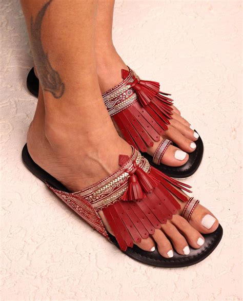 brocade sandals